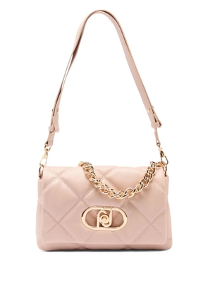 LIU JO LaPuffy quilted metal logo shoulder bag - Neutrals