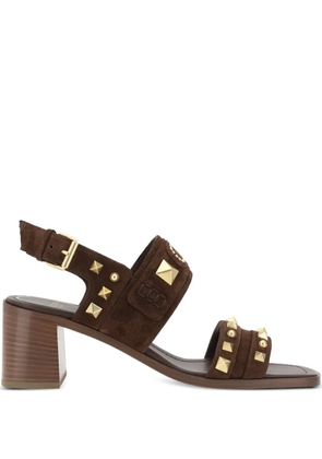 Valentino Garavani 60mm stud-detail sandals - Brown