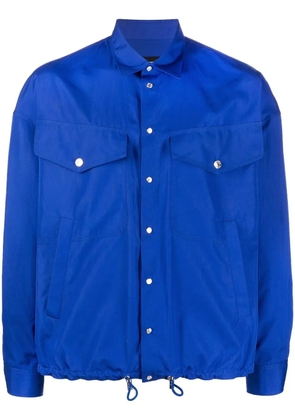 DSQUARED2 logo-print button-up shirt - Blue