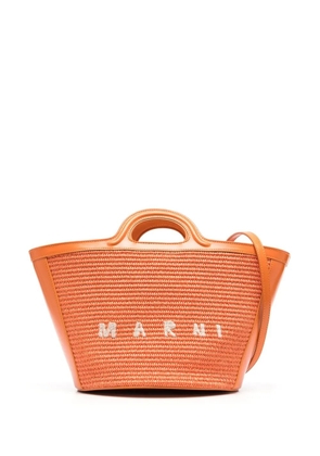 Marni Tropicalia logo-embroidered tote bag - Orange