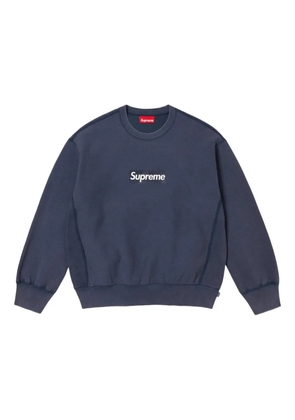 Supreme washed box logo 'SS 25 - Navy' sweatshirt - Blue