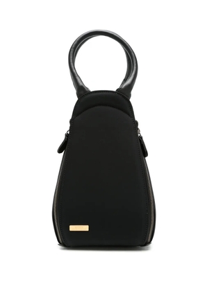 Sarah Chofakian circular-handle lunch bag - Black