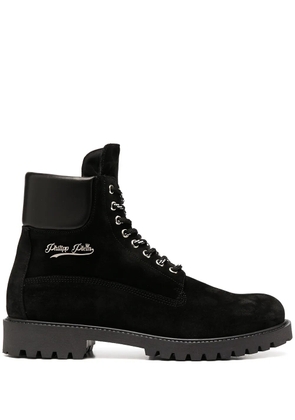 Philipp Plein suede ankle boots - Black
