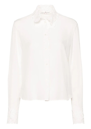 Ermanno Scervino lace-collar shirt - Neutrals