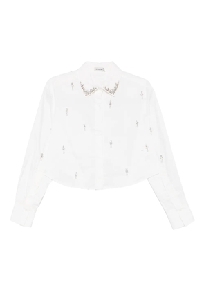 Simkhai Renata embellished button-down shirt - White