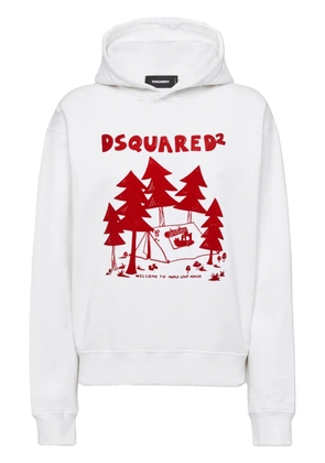 DSQUARED2 cotton hoodie - White