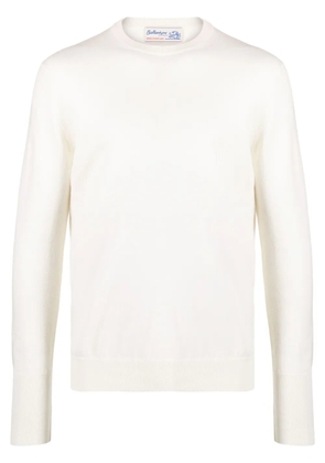 Ballantyne crew-neck cashmere jumper - White