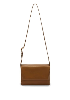 Jil Sander Folded small leather shoulder bag - Brown