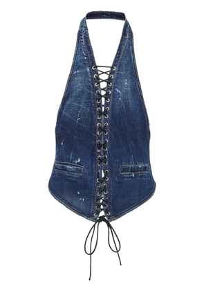 DSQUARED2 sleeveless denin shirt - Blue