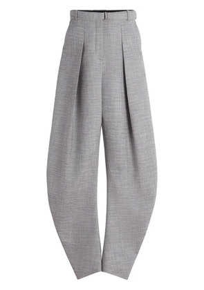 Lanvin belted tapered trousers - Grey