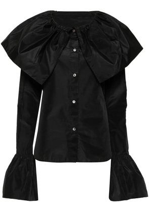 Yohji Yamamoto taffeta blouse - Black