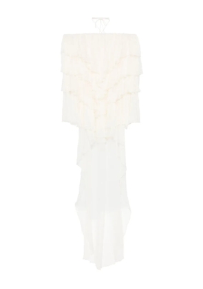 Blumarine ruffled blouse - Neutrals