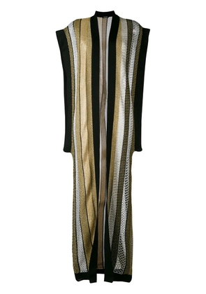 Balmain drop hole duster cradigan - Black