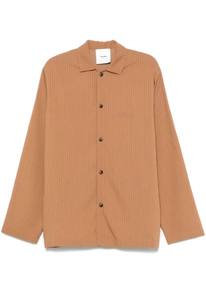 Nanushka pinstriped shirt - Brown