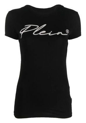 Philipp Plein crystal-embellished logo cotton T-shirt - Black