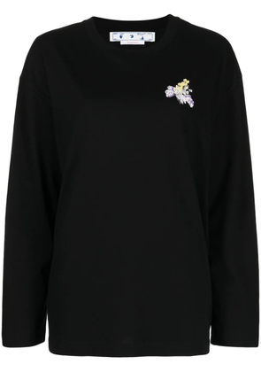 Off-White Flower Arrow cotton sweatshirt - Black