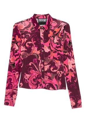 Versace Jeans Couture Porcelain Barocco button-up shirt - Red