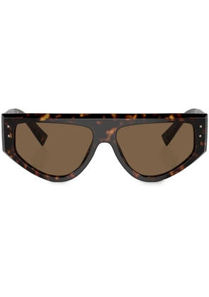 Dolce & Gabbana Eyewear oversize-frame sunglasses - Brown