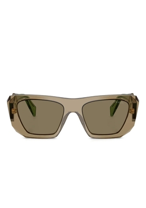 Prada Eyewear Symbole geometric-frame sunglasses - Brown