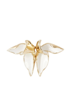 ERDEM Flower button brooch - White