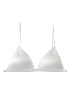 Fleur Du Mal Molded Luxe triangle bra - White