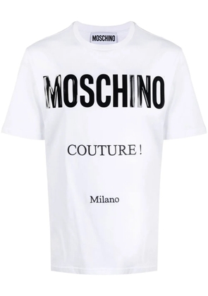 Moschino logo-print organic cotton T-shirt - White