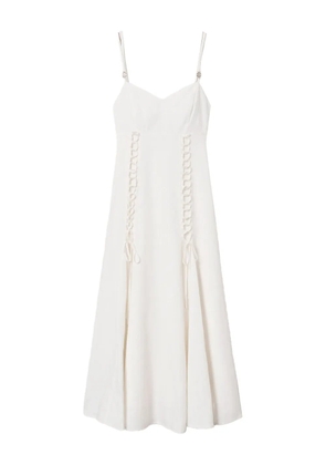 TWINSET linen-blend dress - White