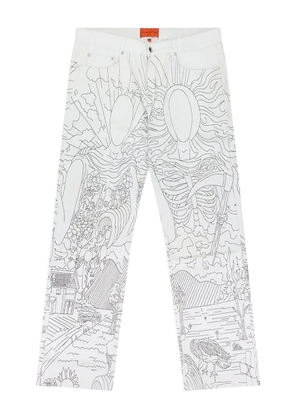 Who Decides War Duality straight-leg jeans - White