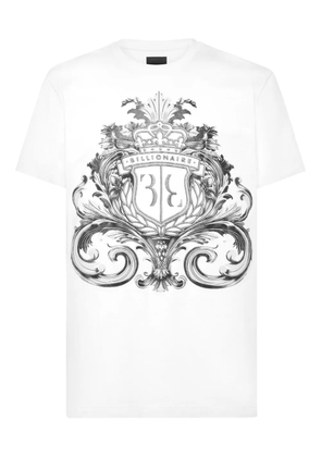 Billionaire crest-print T-shirt - White