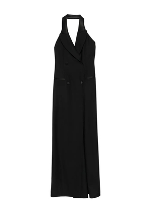 Moschino double-breasted halterneck dress - Black