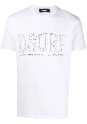 DSQUARED2 logo-studded short-sleeve T-shirt - White