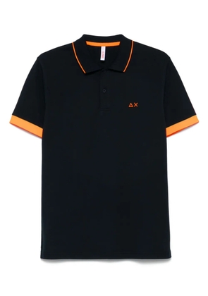 Sun68 logo-embroidered polo shirt - Blue