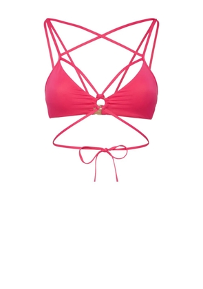 DSQUARED2 bondage triangle bikini top - Pink