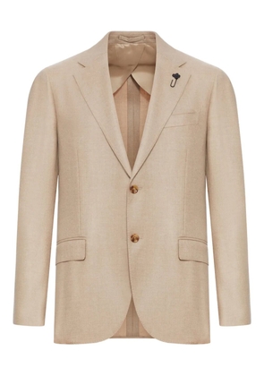 Lardini cashmere two-button blazer - Neutrals