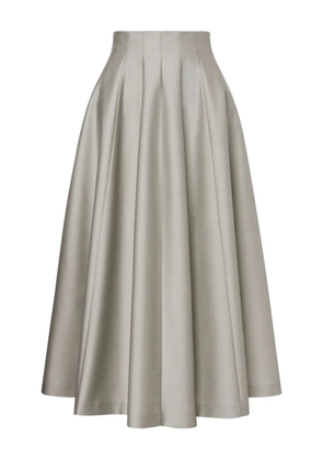 Alberta Ferretti pleated midi skirt - Grey