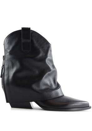 Notabene 60mm Zorro leather boots - Black