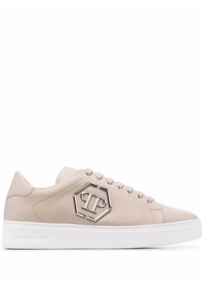 Philipp Plein logo plaque sneakers - Neutrals