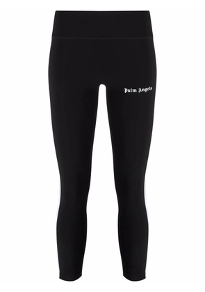 Palm Angels logo-print high-rise leggings - Black