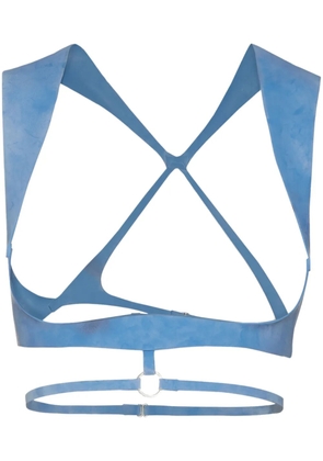 DSQUARED2 Latex crop top - Blue