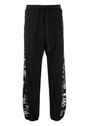 Versace Jeans Couture logo-print cotton track pant - Black