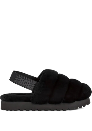 UGG Super Fluff 'Black' slippers