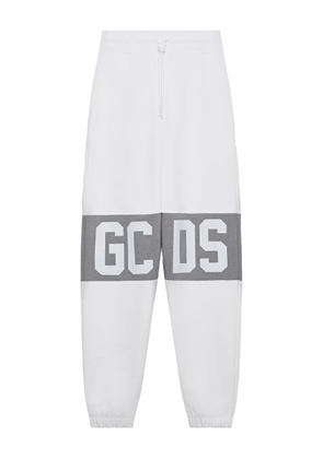 GCDS logo-print cotton sweatpants - White