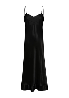 Carine Gilson V-neck silk maxi dress - Black