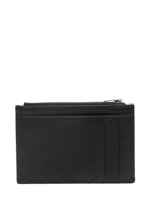 Doucal's leather card holder - Black