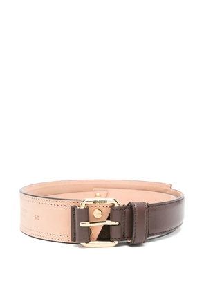 Moschino panelled belt - Brown
