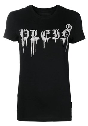 Philipp Plein logo-print round neck T-shirt - Black