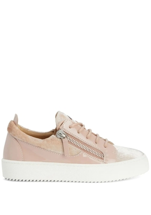 Giuseppe Zanotti Gail velvet sneakers - Pink