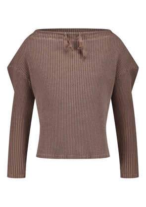 LUEDER Gambeson ribbed long-sleeved sweater - Brown