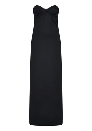 Rosetta Getty twist-detail strapless maxi dress - Black