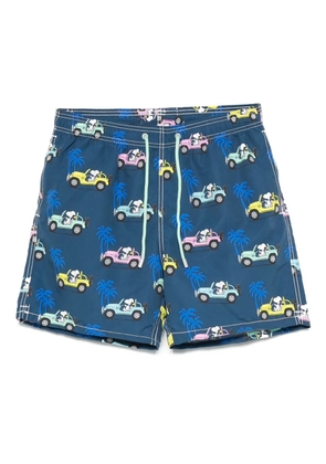 MC2 Saint Barth graphic-print swim shorts - Blue